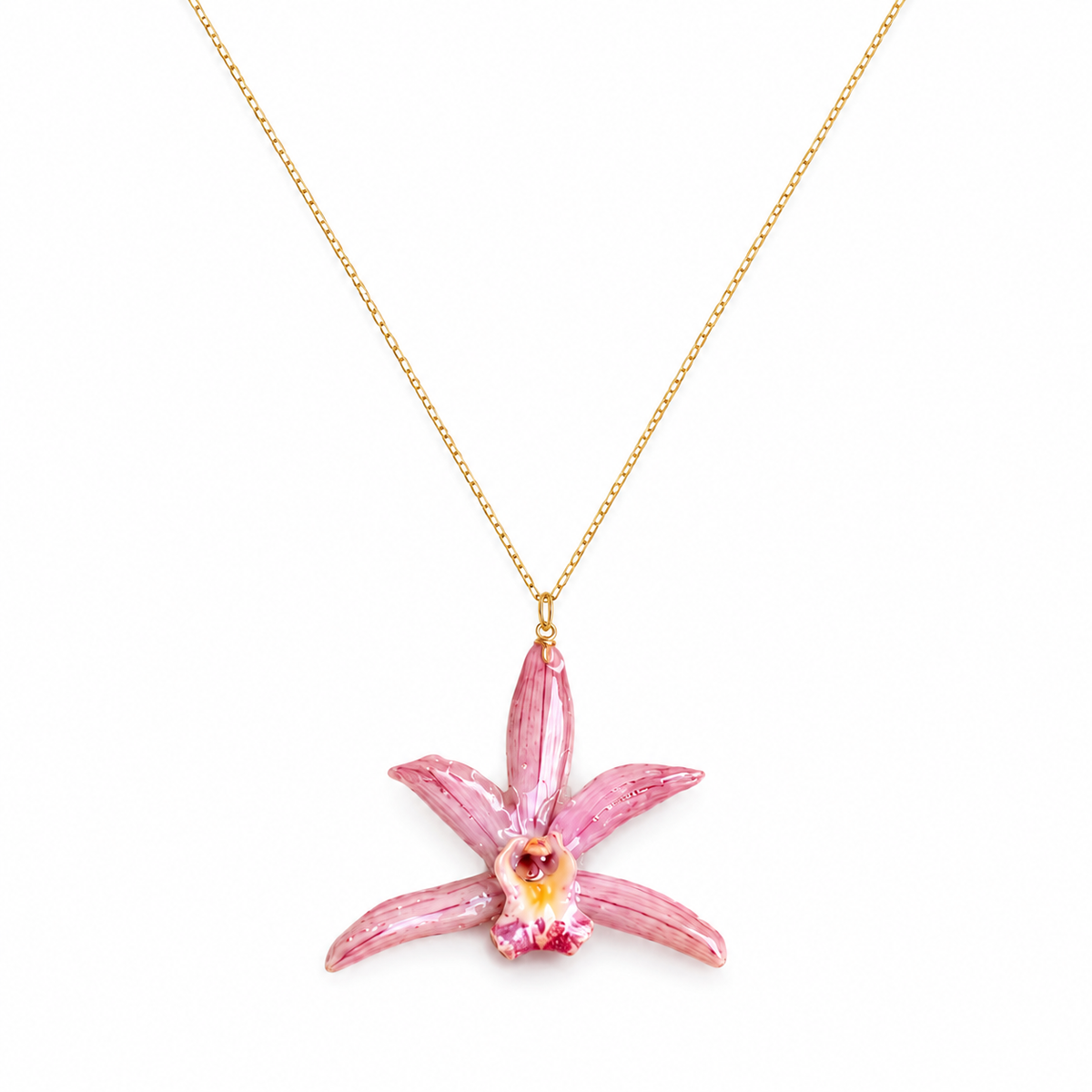 Clara Necklace - Preserved Orchid