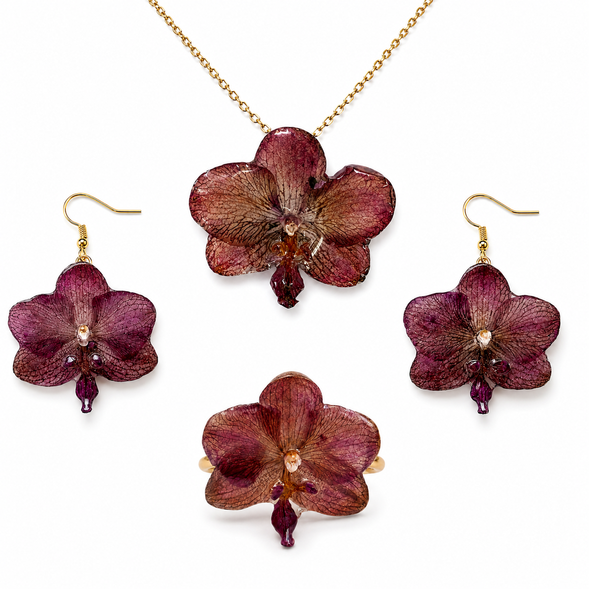 Conjunto Solange – Anel + Brincos + Colar