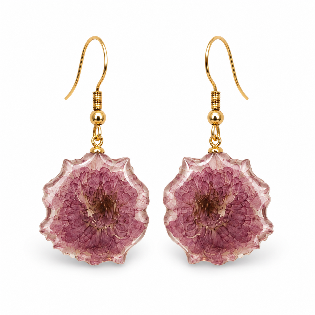 Lilac Earrings - Natural Flower
